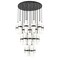 Z-Lite Cayden Chandelier, 27-Light, 36 In.W x 16.75 In.H, Matte Black/Clear + Etched Opal 1946P-27R-MB - alternate 2